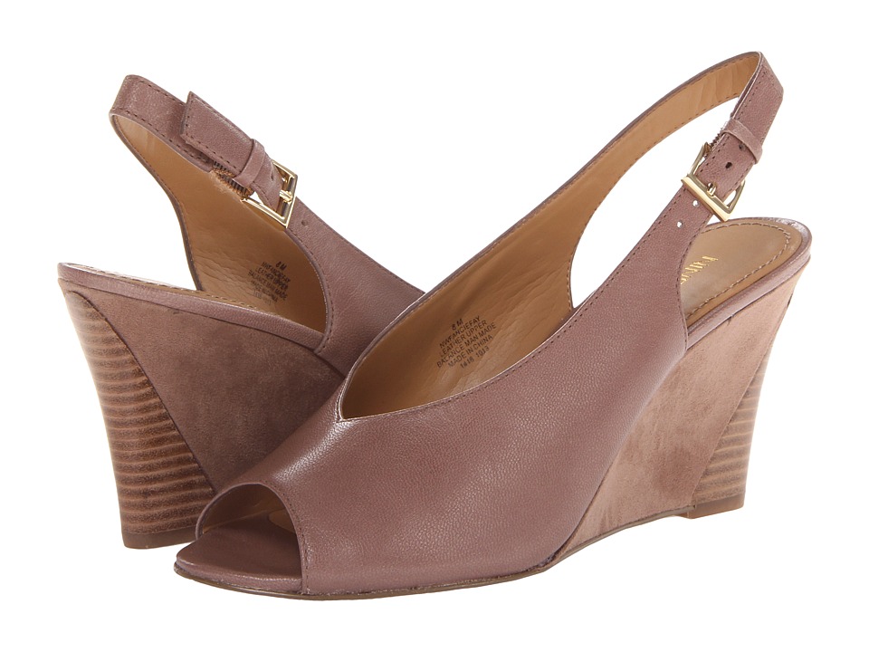 Nine West Fanciefay Womens Wedge Shoes (Taupe)
