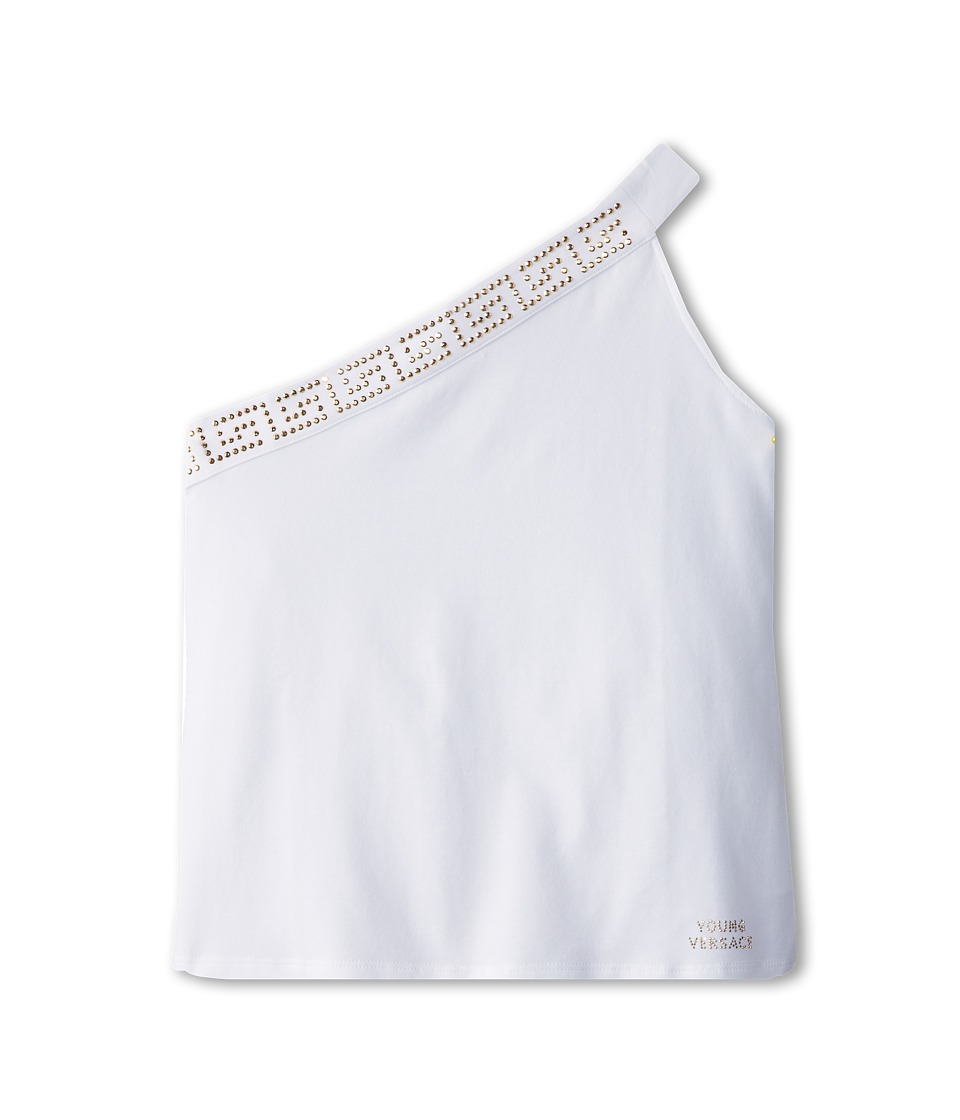 Versace Kids One Shoulder Shirt Girls T Shirt (White)