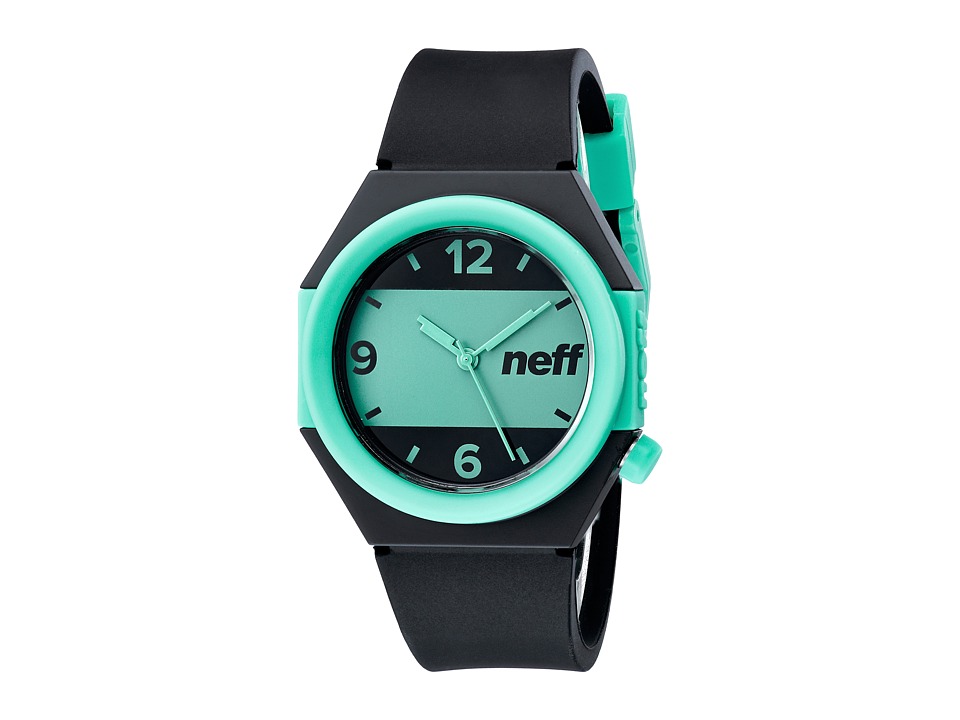 UPC 888259001944 product image for Neff - Stripe Watch (Black/Teal) Watches | upcitemdb.com