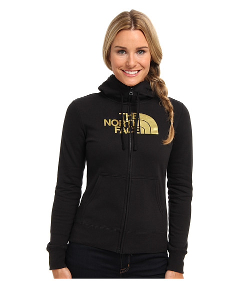 womens black and gold north face