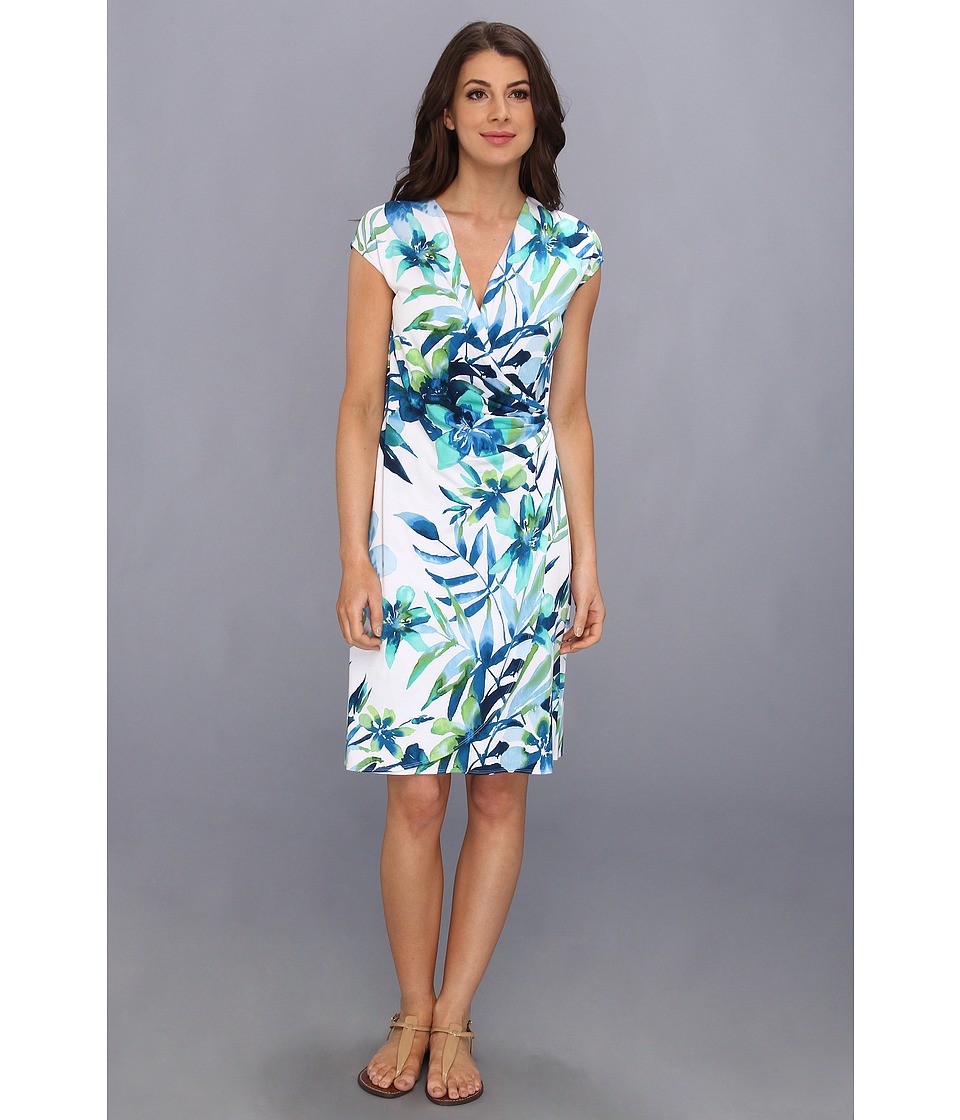 Tommy Bahama Ialani Floral Dress Womens Dress (Blue)