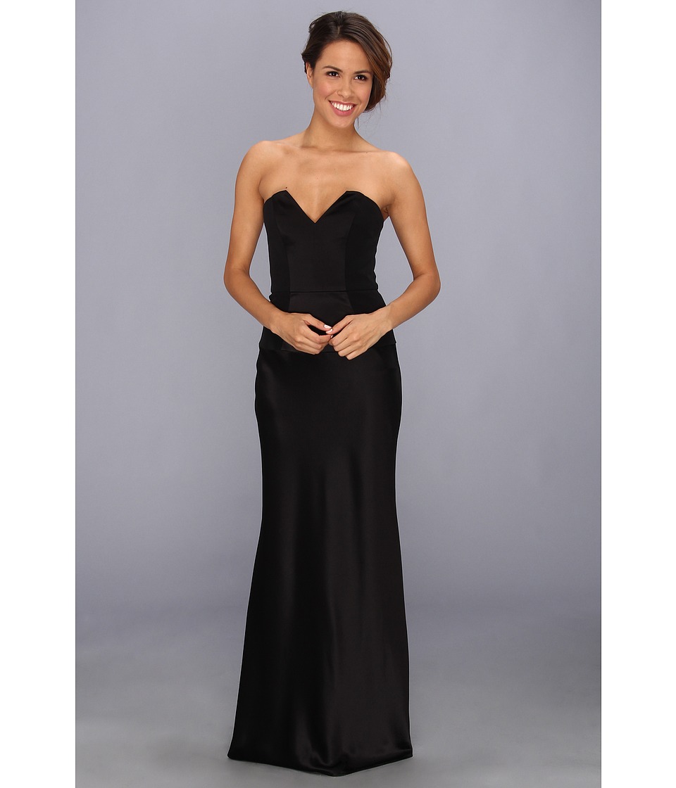 ABS Allen Schwartz Pointed Bust Gown Womens Dress (Black)