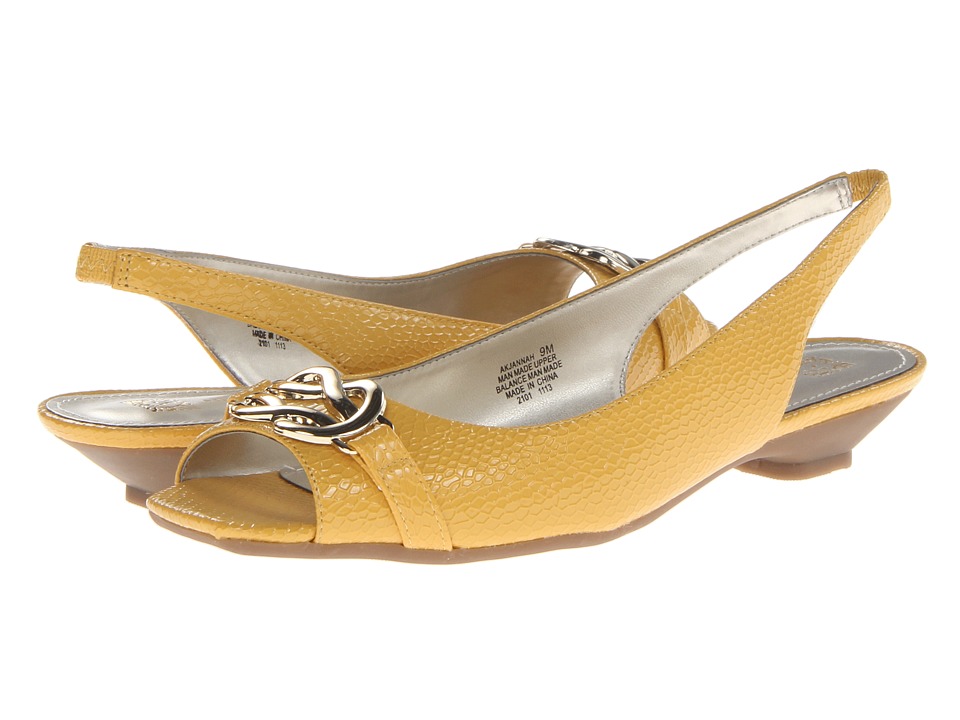 Anne Klein Jannah Womens Sling Back Shoes (Yellow)