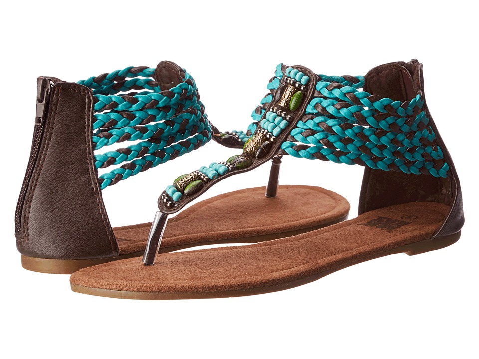 MUK LUKS Sierra Beaded Sandal Womens Sandals (Blue)