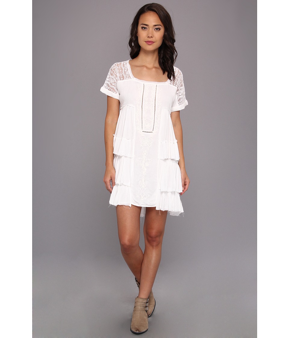 Free People Sunbeams Mini Dress Womens Dress (White)