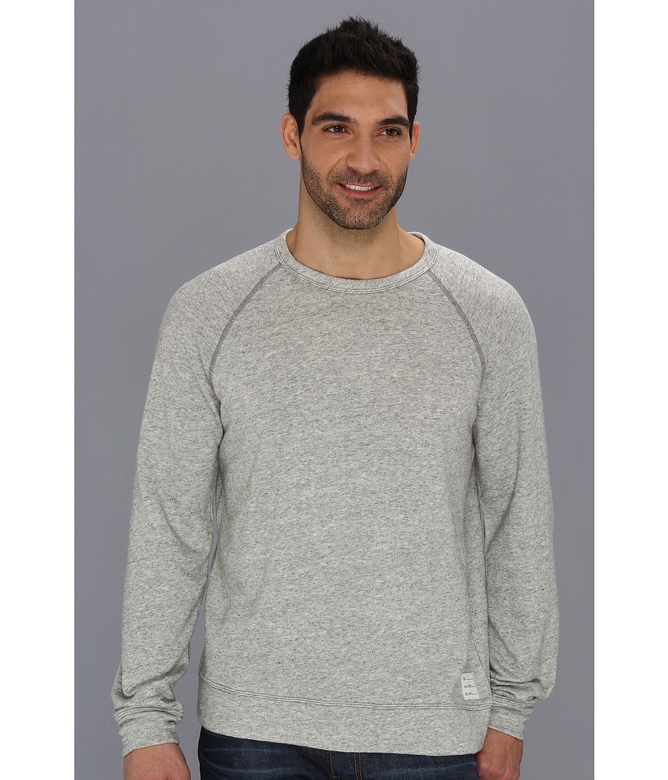 Lucky Brand Label Runyon Raglan Mens Sweatshirt (Gray)