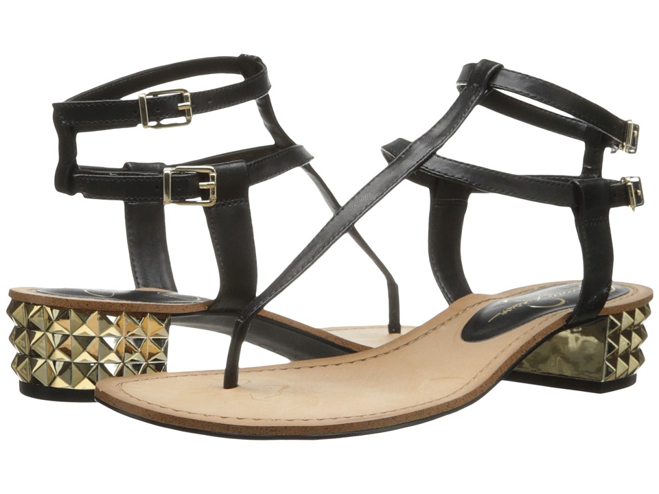 Jessica Simpson Gerety Womens Dress Sandals (Black)