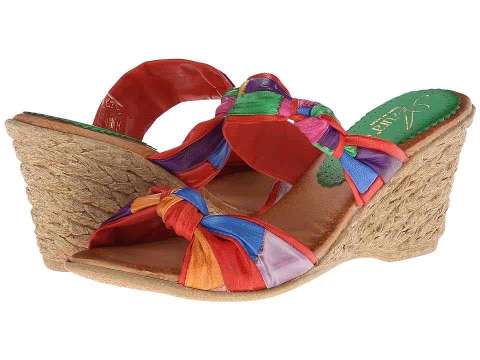Spring Step Upside Womens Dress Sandals (Red)