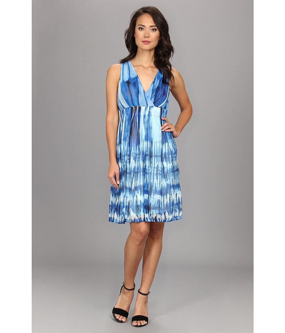 Calvin Klein Printed Chiffon Dress Womens Dress (Multi)