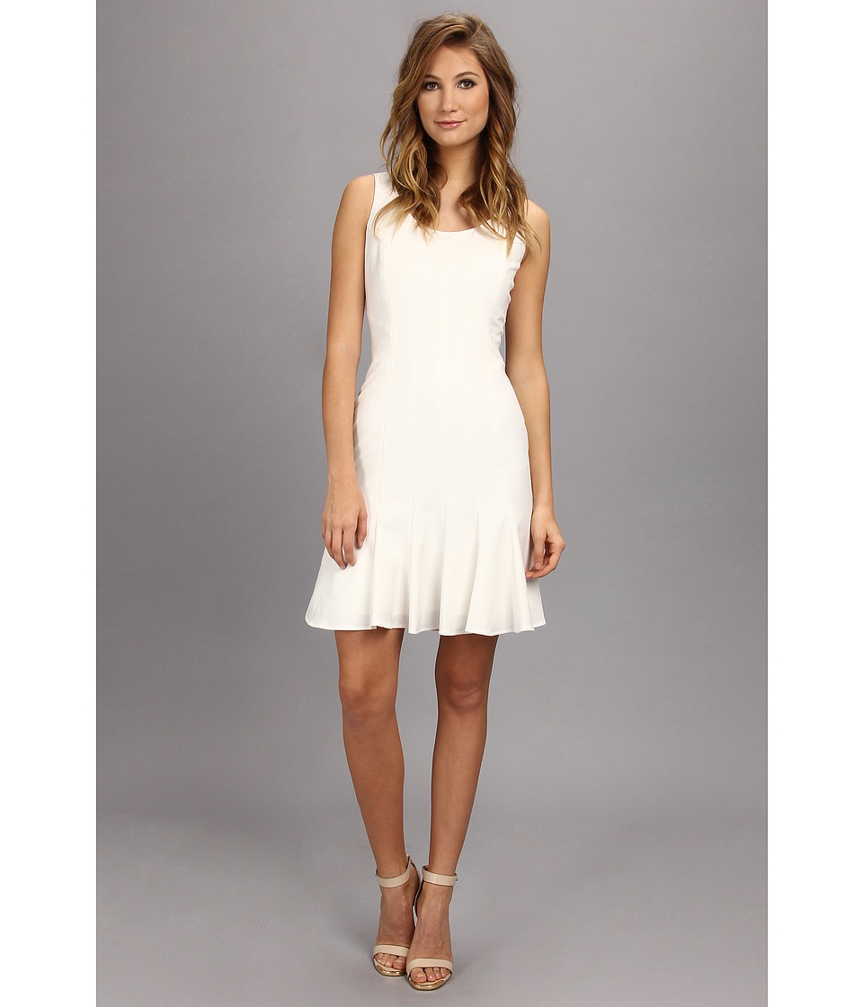 Calvin Klein Flared Lux Dress Womens Dress (Beige)
