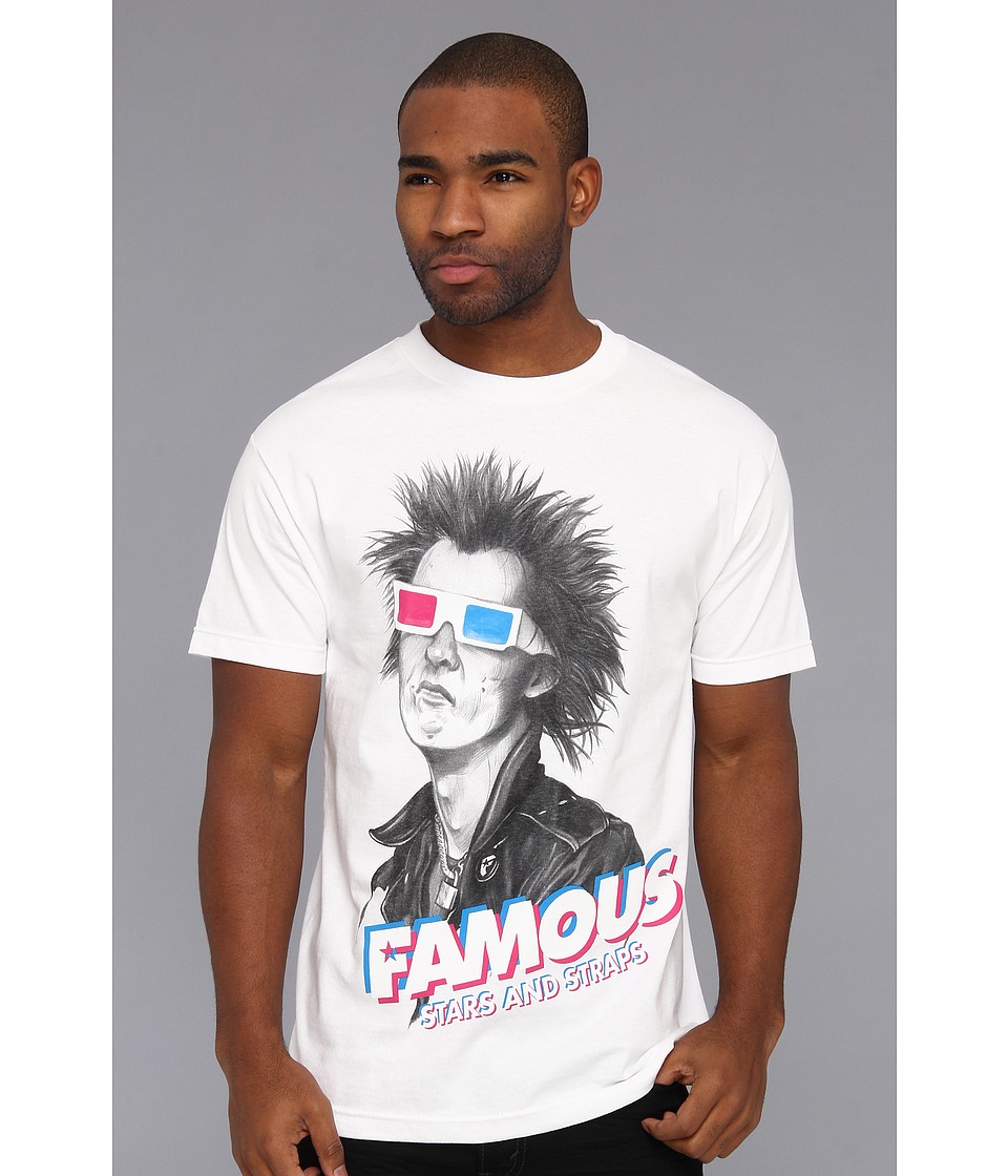 Famous Stars & Straps 3D Spike Tee Mens T Shirt (White)