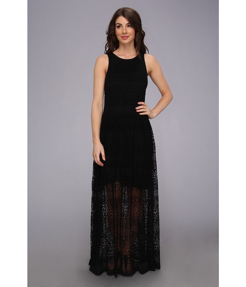 Ivy & Blu Maggy Boutique Sleeveless Scoop Neck Maxi Dress Womens Dress (Black)
