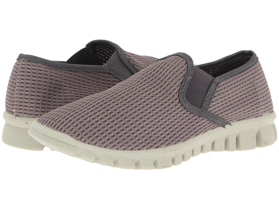 Deer Stags Dynasty Womens Slip on Shoes (Gray)
