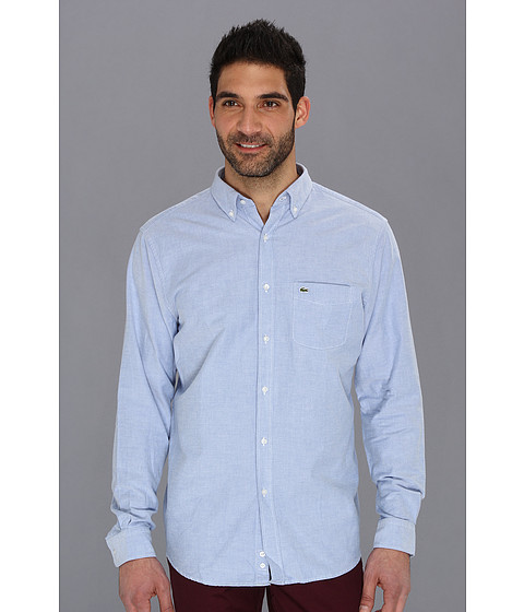lacoste long sleeve button down
