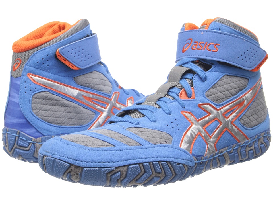 light blue wrestling shoes