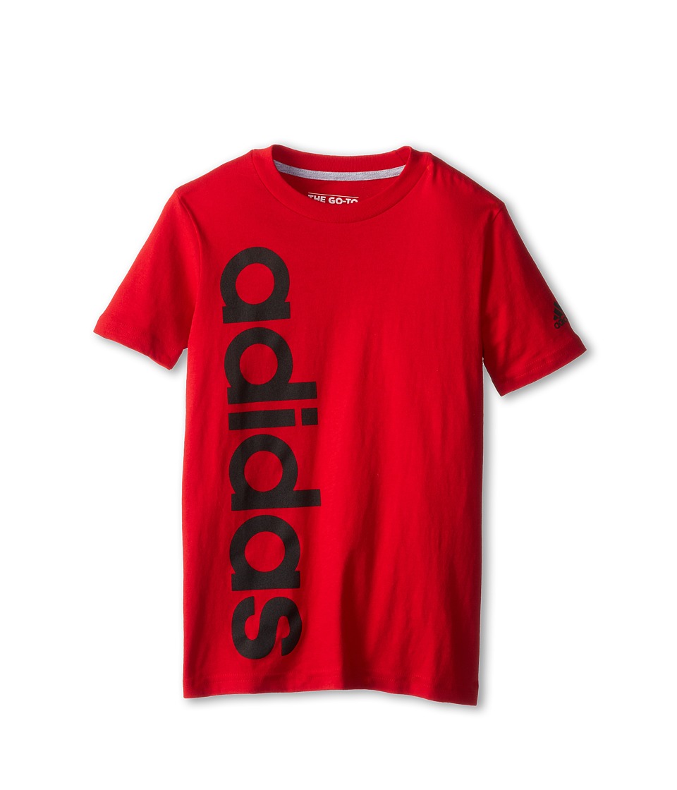 adidas Kids Adi Lineer Boys T Shirt (Red)
