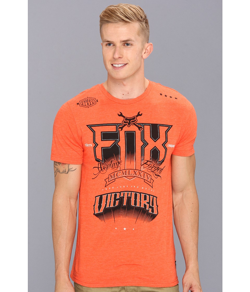 Fox Conquestor S/S Premium Tee Mens T Shirt (Orange)
