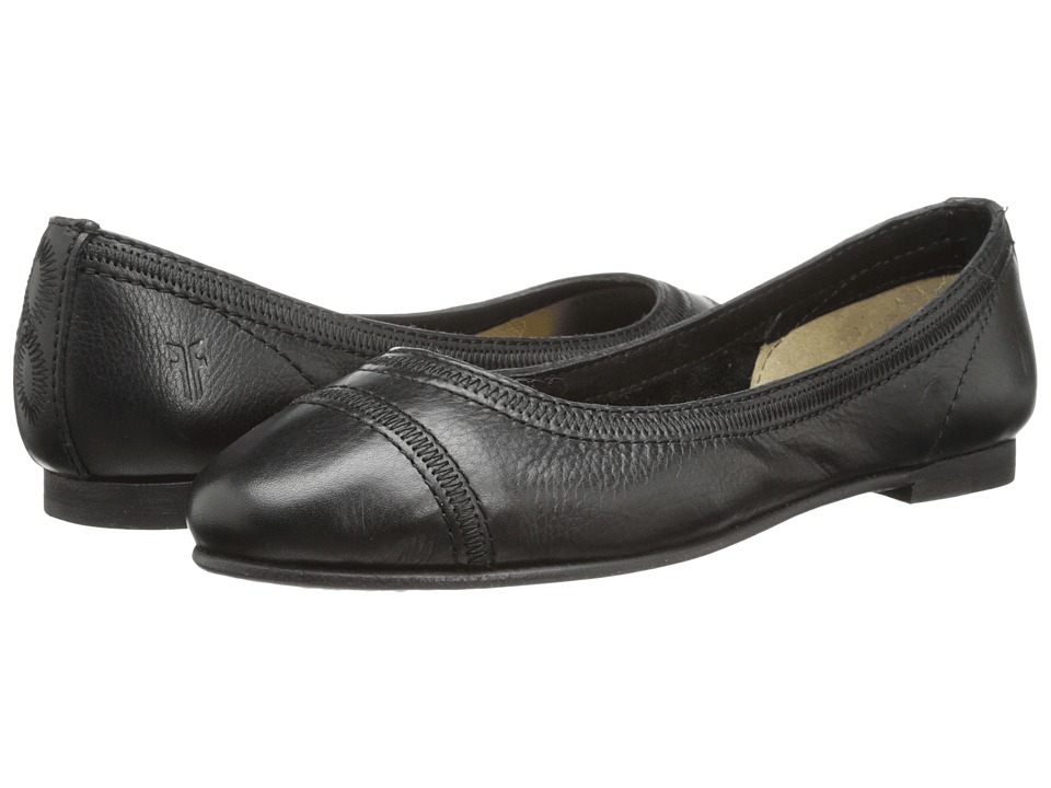 frye carson ballet flat black