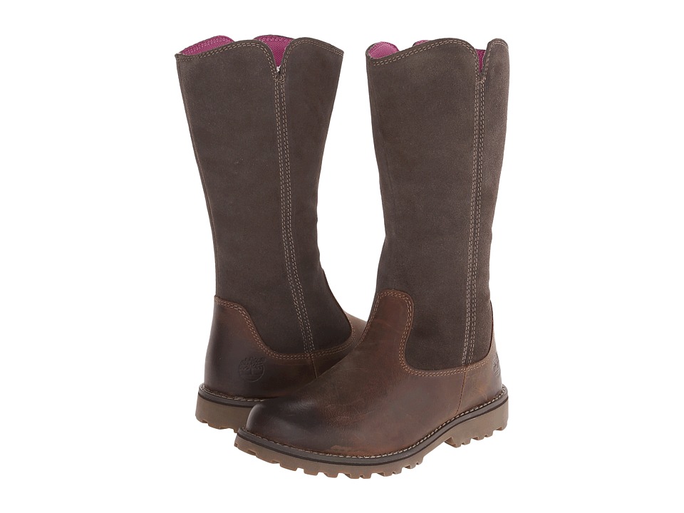 Timberland Kids Earthkeepers(r) Asphalt Trail Skyhaven Tall Boot (Little Kid) (Brown) Girls Shoes
