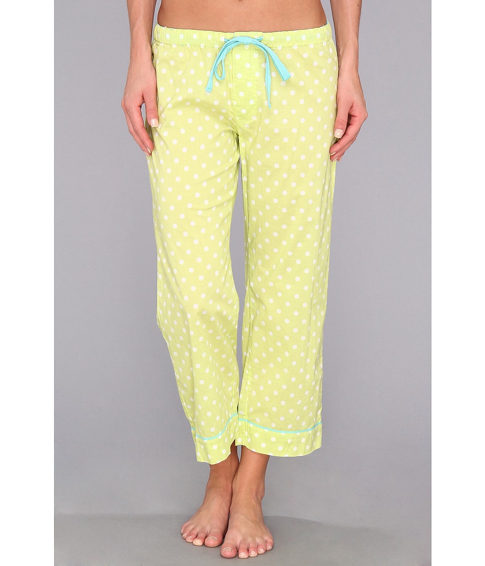 P.J. Salvage Playful Prints Dots Crop Pajama Pant Womens Pajama (Yellow)