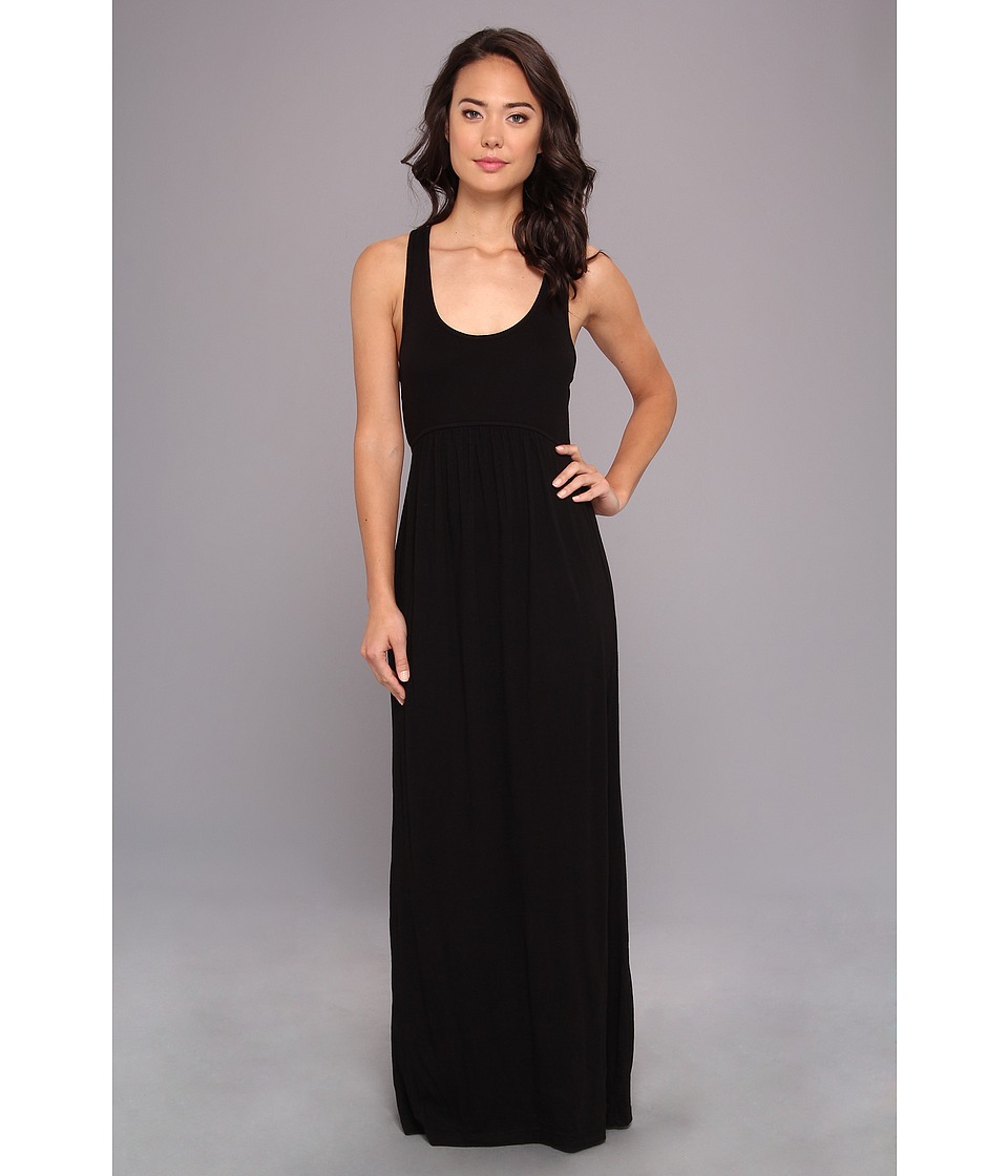 LAmade Ribbed Top Maxi Dress Womens Dress (Black)