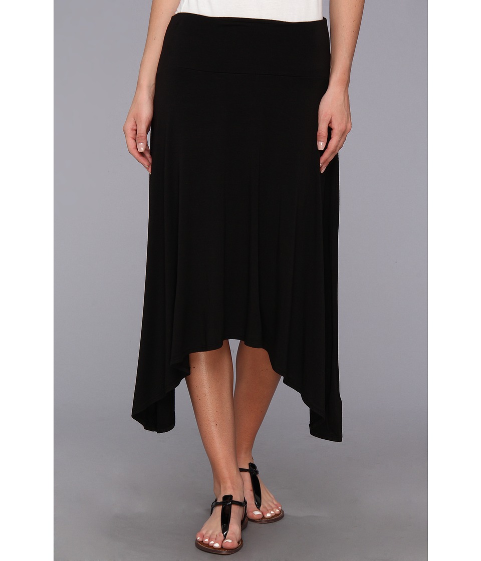 LAmade Fold Over Mid Skirt Womens Skirt (Black)