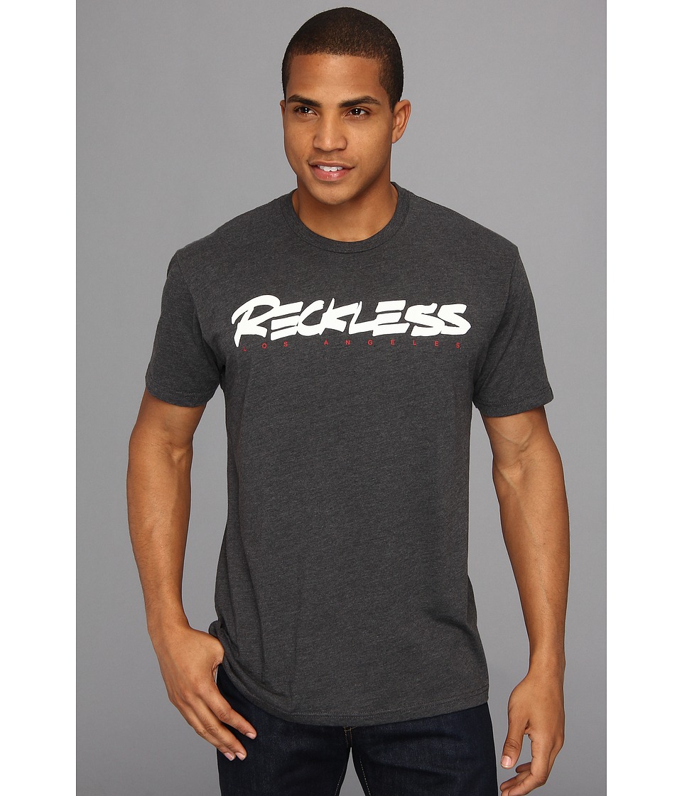 Young & Reckless Scrawl Tee Mens T Shirt (Gray)