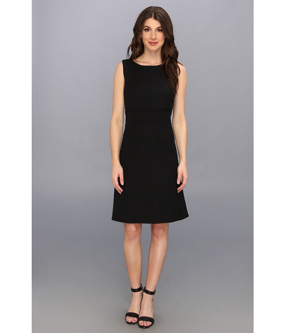 Calvin Klein Jacquard Textured Dress Womens Dress (Black)