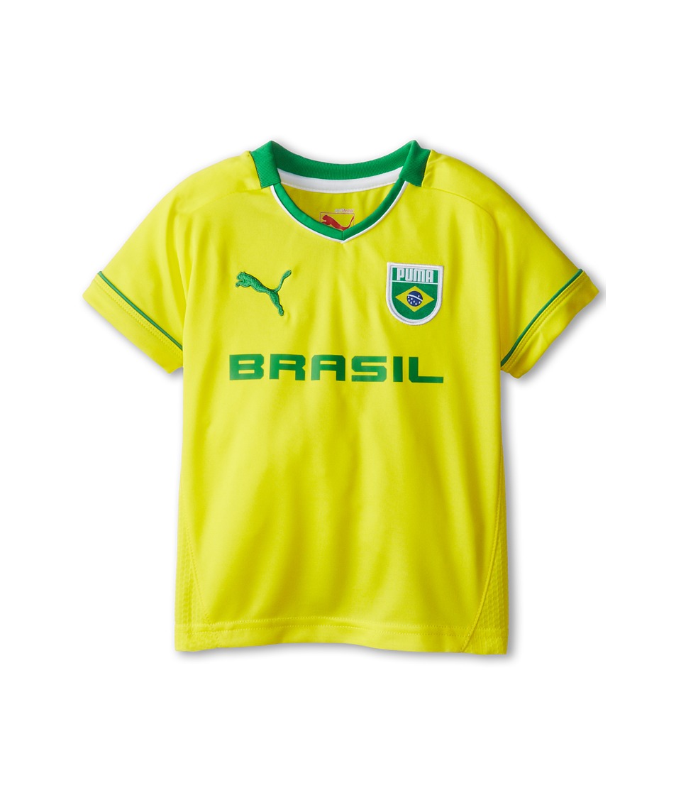 Puma Kids Brasil Tee Boys T Shirt (Yellow)