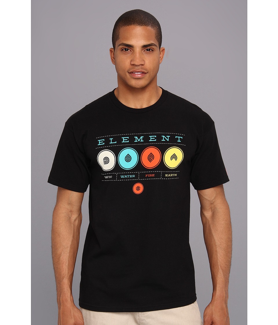Element Iconic Tee Mens Short Sleeve Pullover (Black)