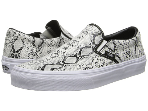 vans slip on leather snake