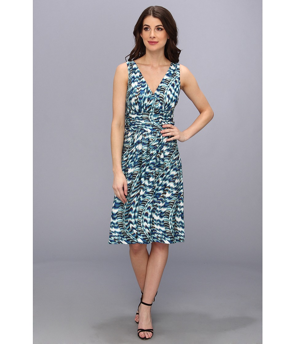 NIC+ZOE Spring Skies Print Dress Womens Dress (Multi)
