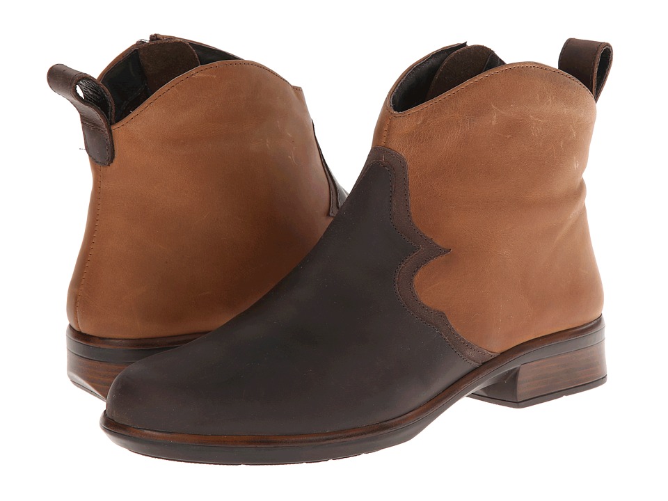 Naot Sirocco (Crazy Horse Leather/Saddle Brown Leather/Carob Brown Leather) Women