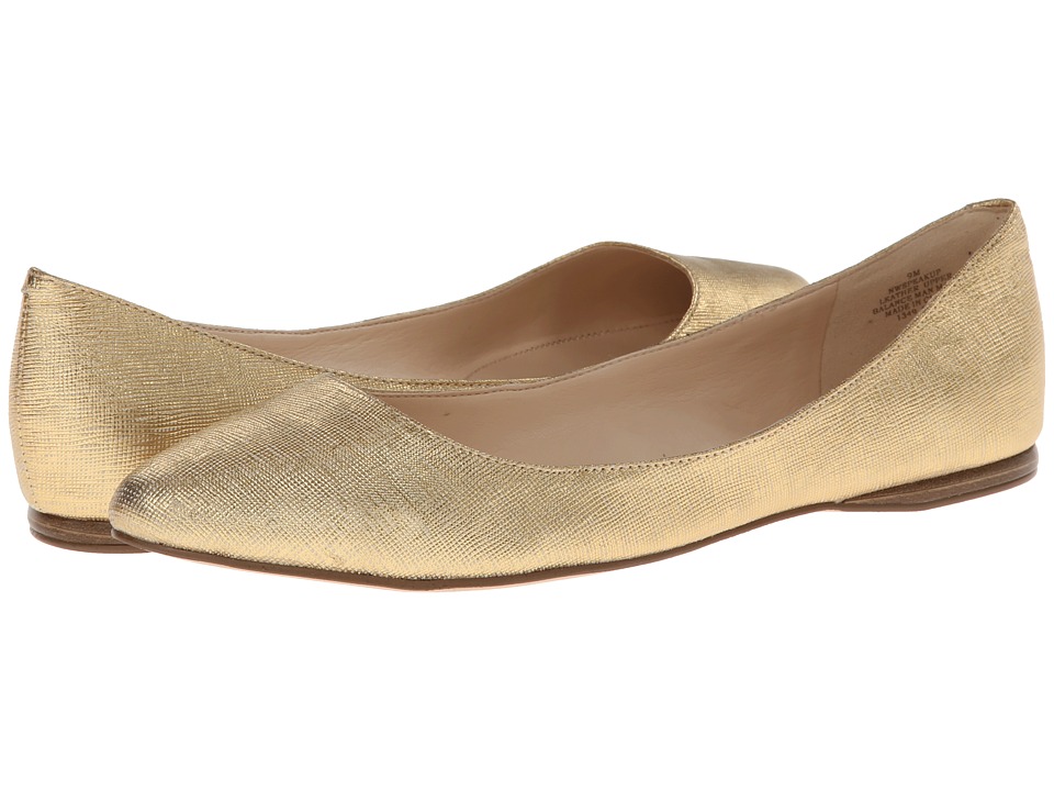 Nine West SpeakUp Womens Dress Flat Shoes (Gold)