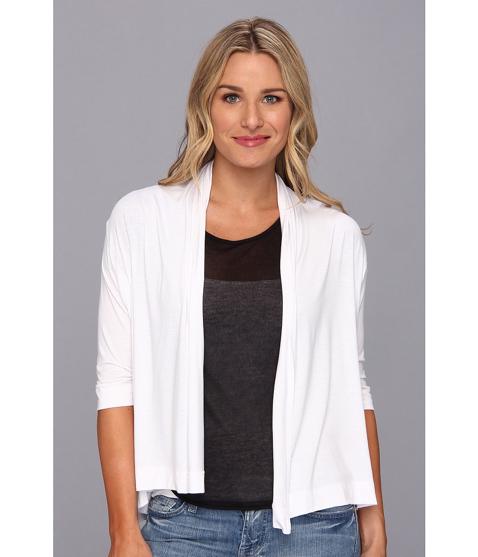 Nally & Millie Open Front Cardigan Womens Sweater (White)