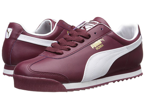 Burgundy puma roma hot sale