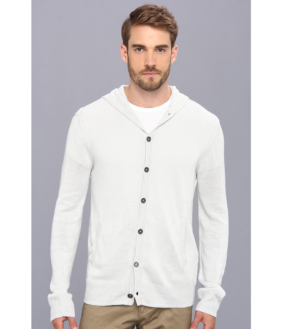 John Varvatos Star U.S.A. Hooded Cardigan AVL1B Mens Sweater (White)