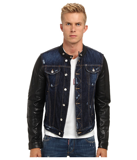 dsquared2 jacket leather sleeves