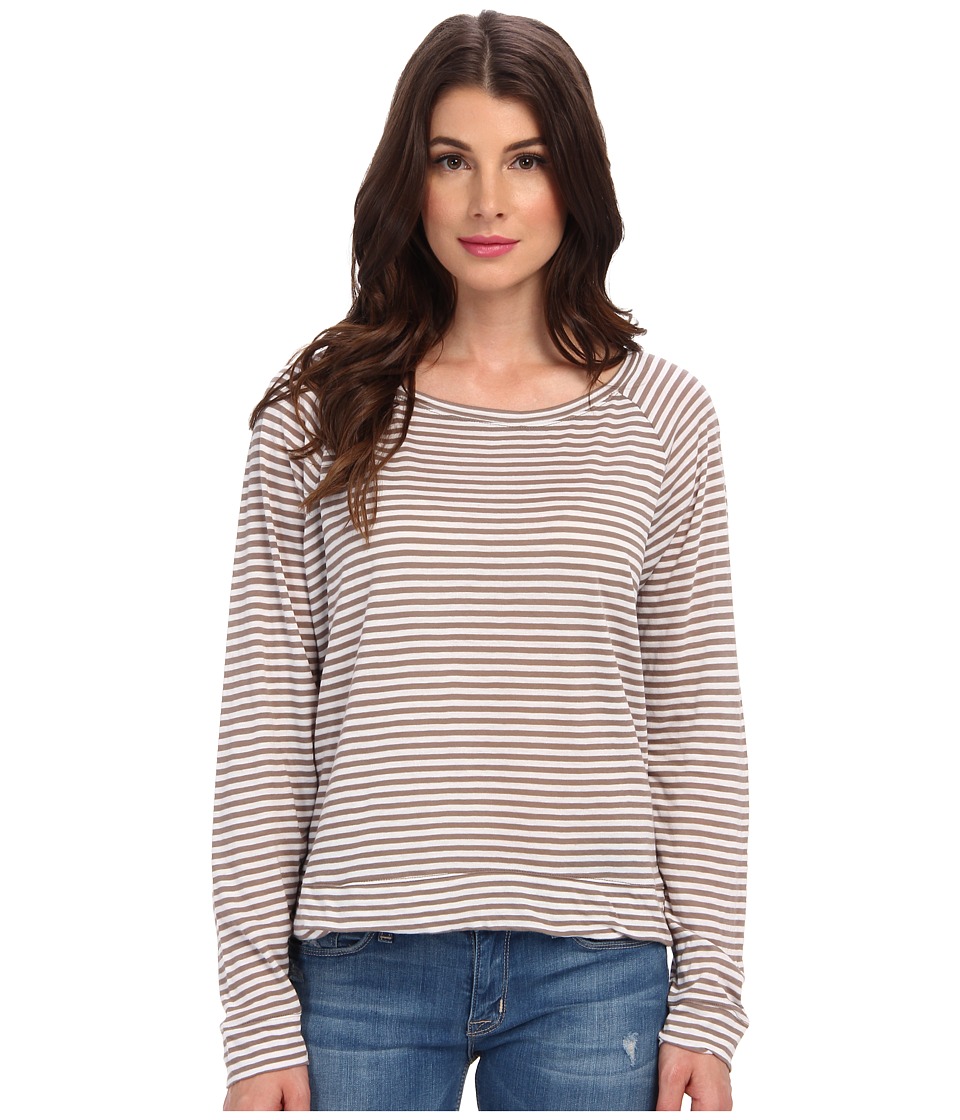 Allen Jersey Stripe Tee Womens T Shirt (Gray)