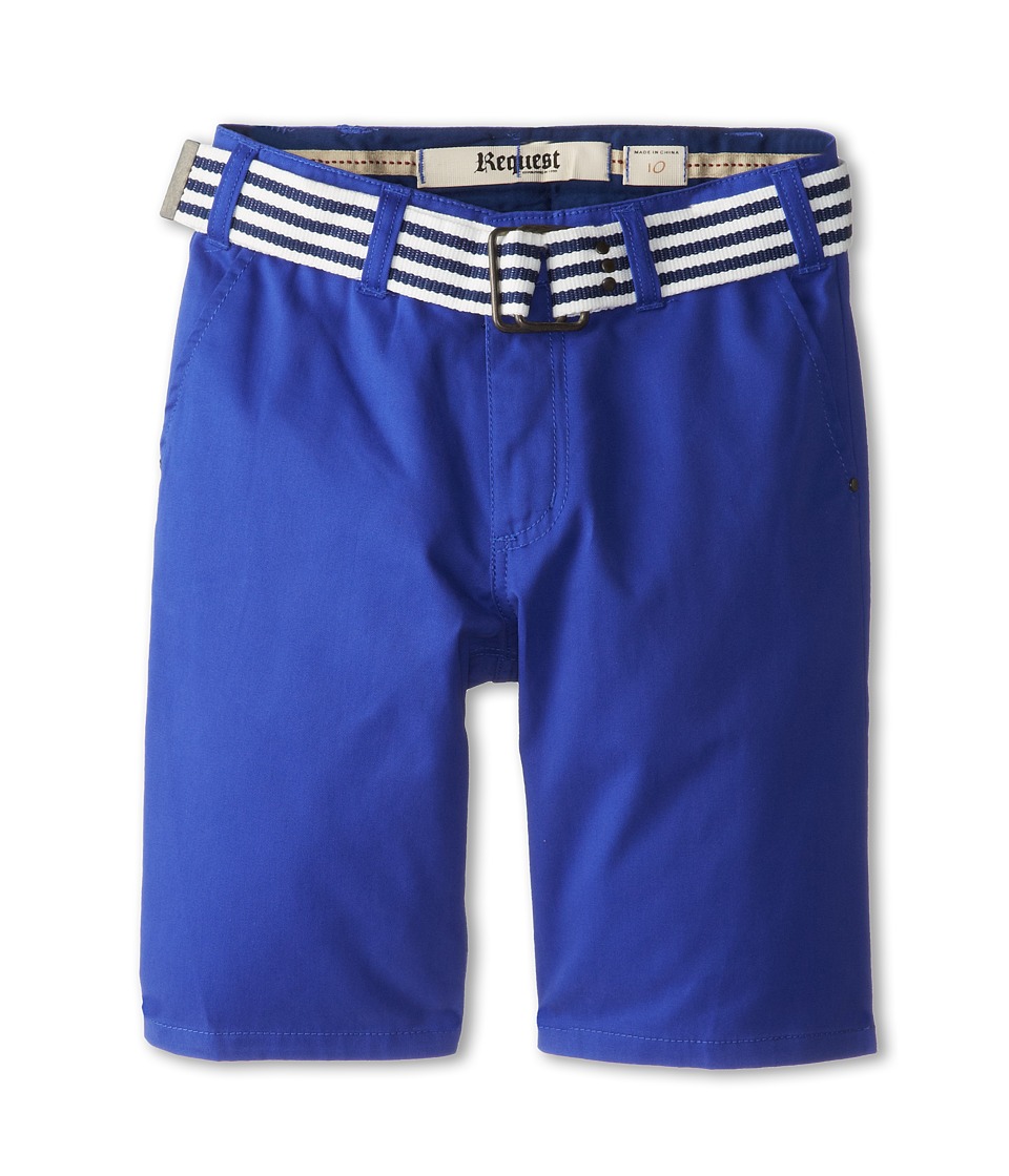 Request Kids Colbert Chino Belted Shorts Boys Shorts (Blue)