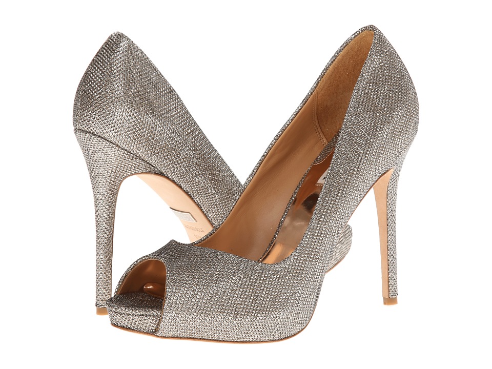Badgley Mischka Kassidy II (Platino Diamond Drill Fabric) High Heels