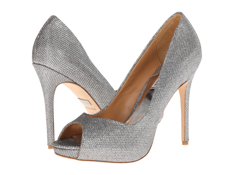 Badgley Mischka Kassidy II (Silver Diamond Drill Fabric) High Heels