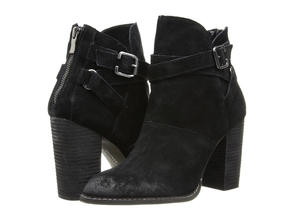 Chinese Laundry Zip It (Black Split Suede) Women