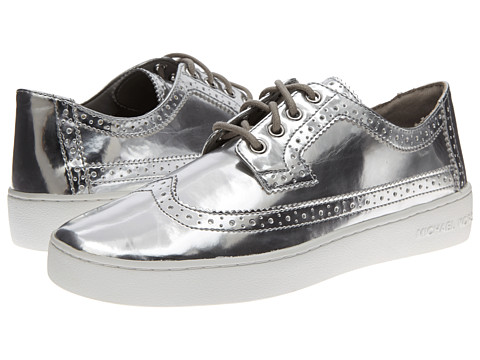 michael kors slippers womens silver