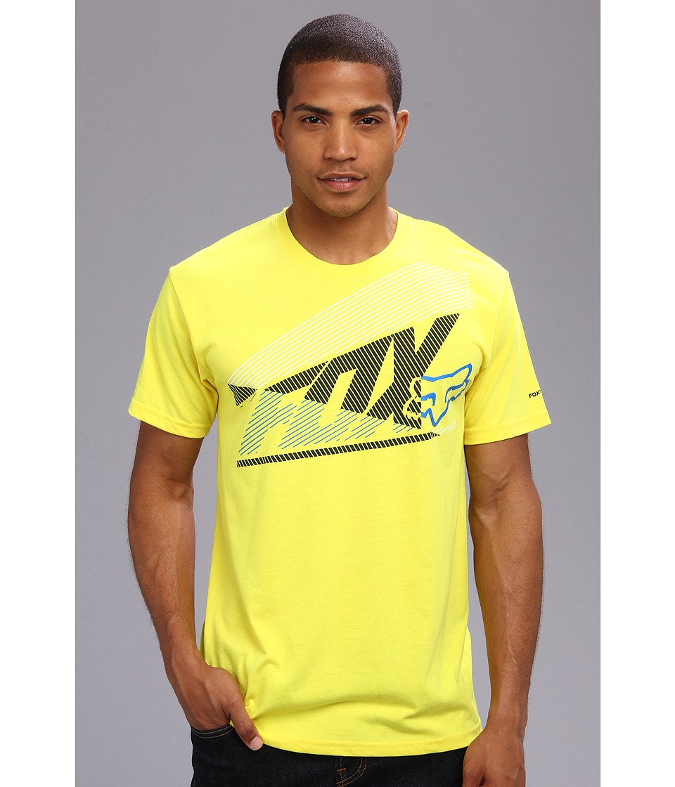 Fox Forecaster S/S Tech Tee Mens Short Sleeve Pullover (Yellow)