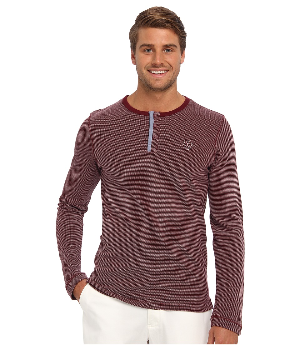 Mavi Jeans Striped Tee Mens Long Sleeve Pullover (Red)