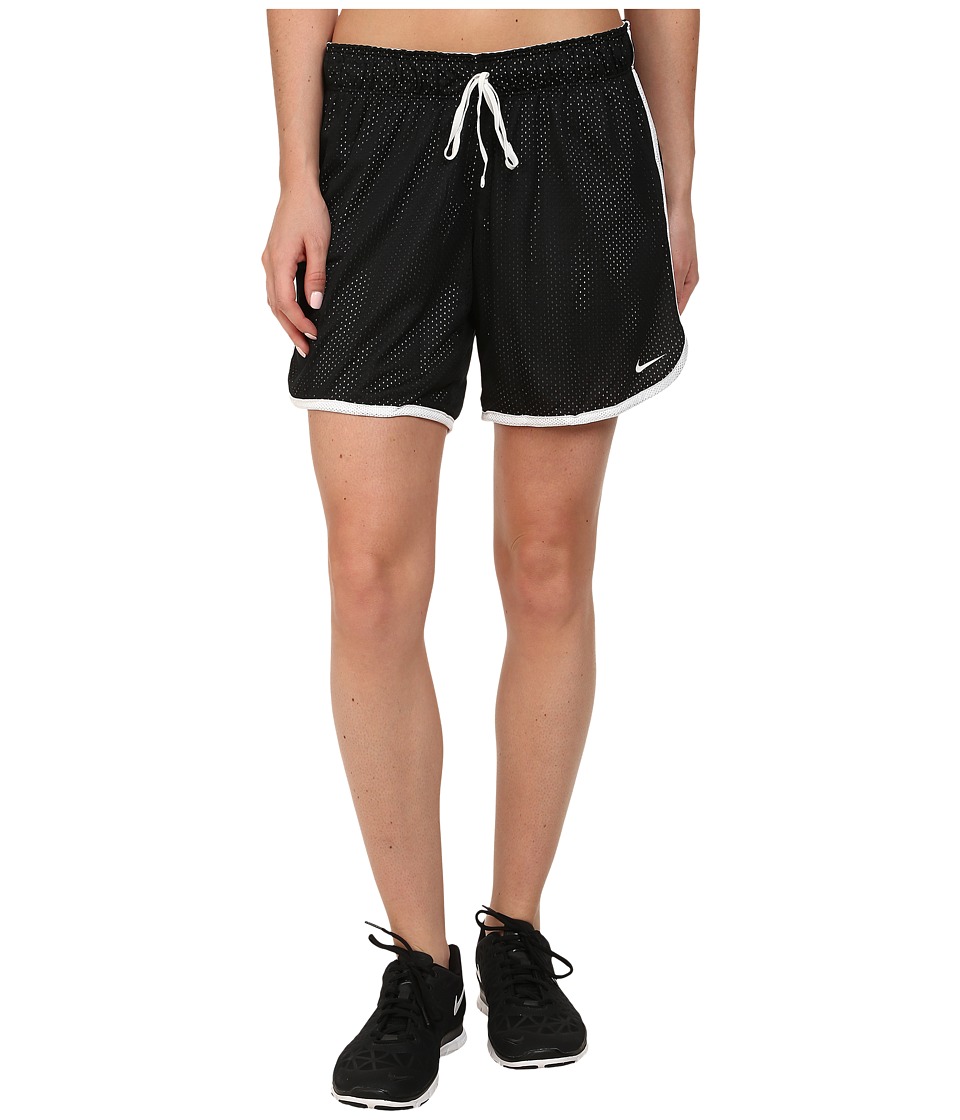 Nike Dri-FITtm Drill Mesh Short (Black/White/White) Women