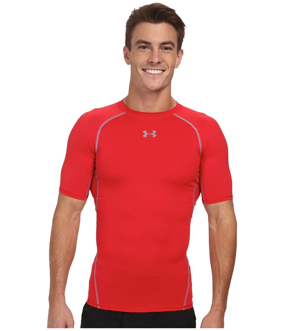 Under Armour Armour(r) Heatgear(r) S/S Tee (Red/Steel) Men