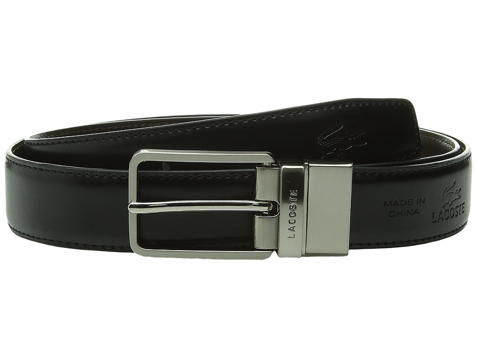 UPC 886619632494 product image for Lacoste - Premium Reversible Leather Nickel Embossed Croc Belt (Rock/Seaweed) Me | upcitemdb.com