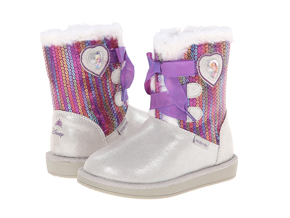Stride Rite Disney(r) Frozentm Cozy Boot (Toddler/Little Kid) (Sliver/Purple) Girls Shoes